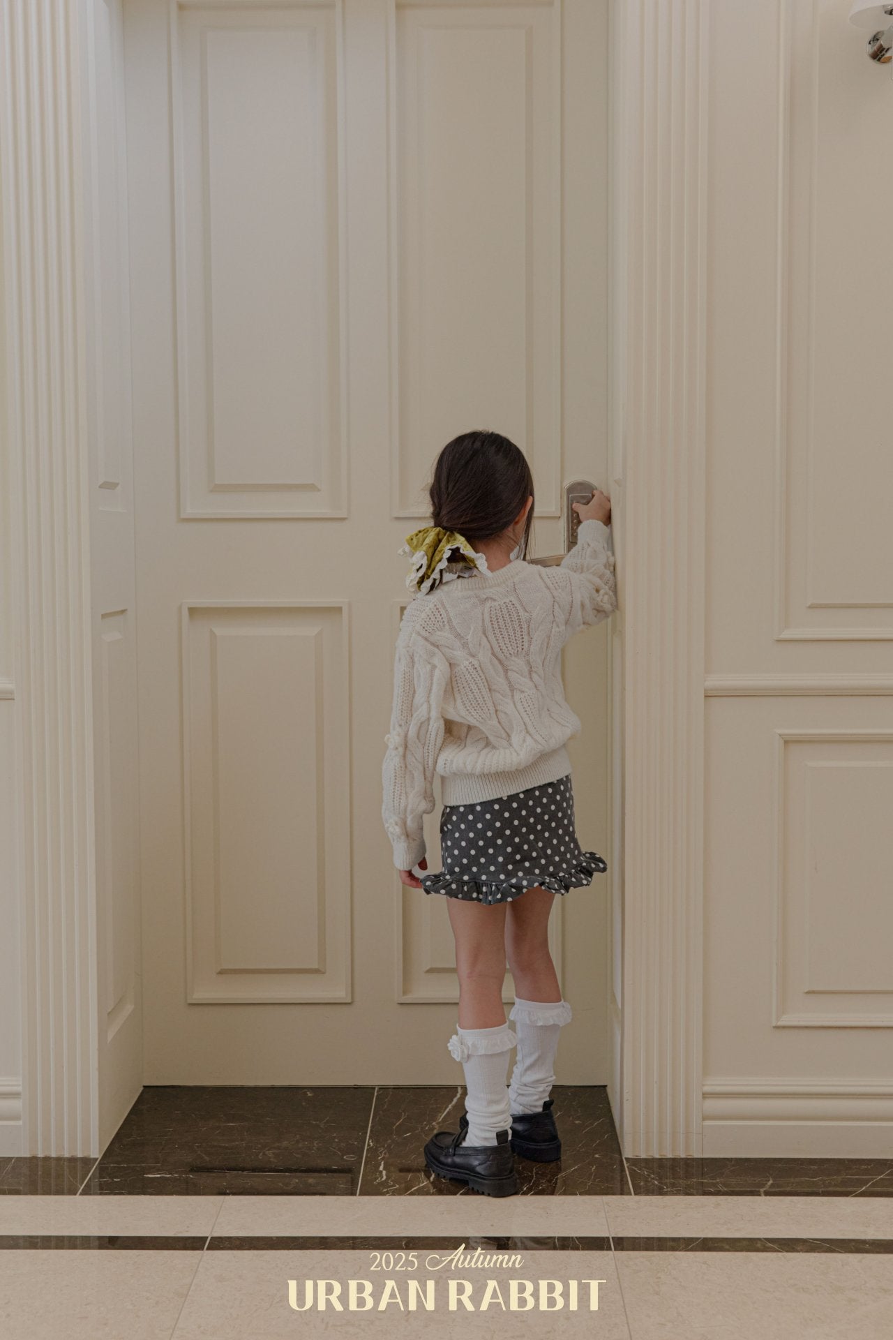 韓國童裝 25秋 | UR25304 Rose knit top