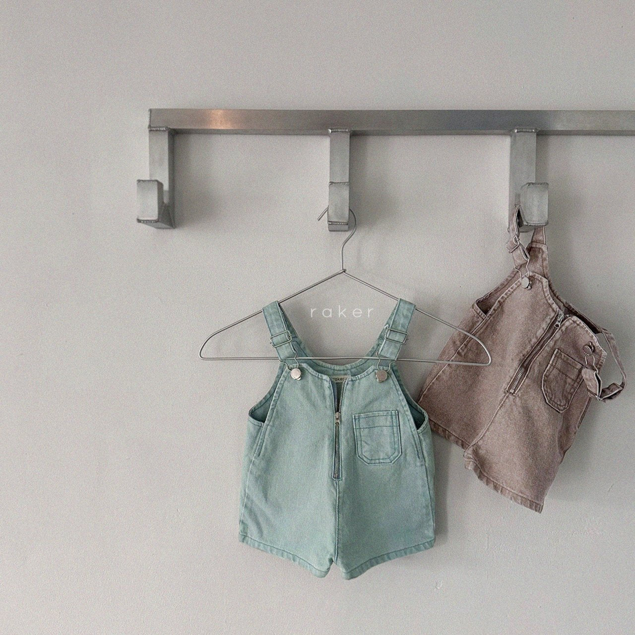 韓國童裝 26春 | RA18 Zipper Shorts Overall (80-130cm)