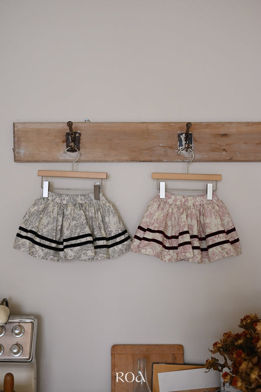 韓國童裝 25秋 | RO25309 Floral Skirt