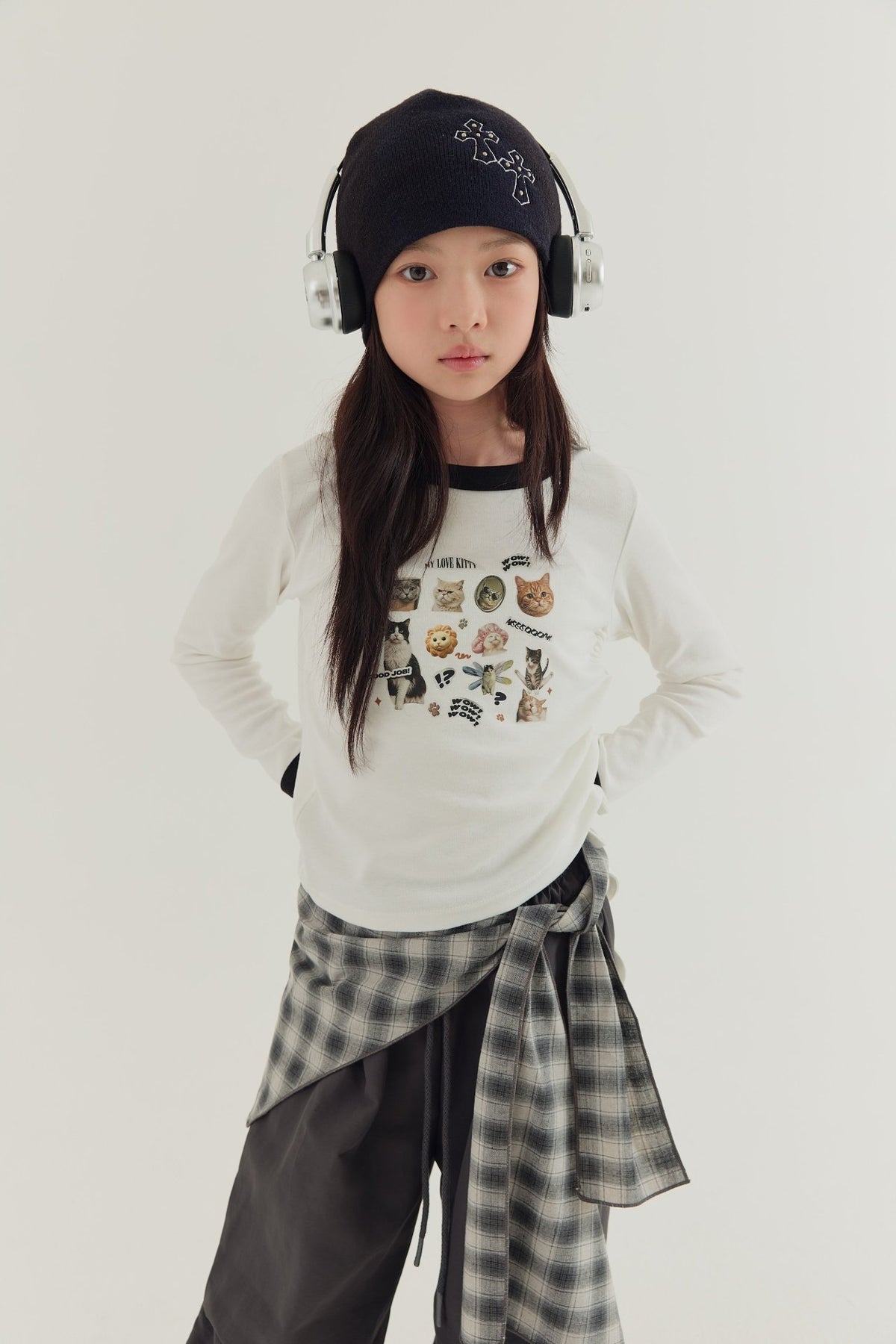韓國童裝 26秋| AW19 Check Layered Pants 褲子