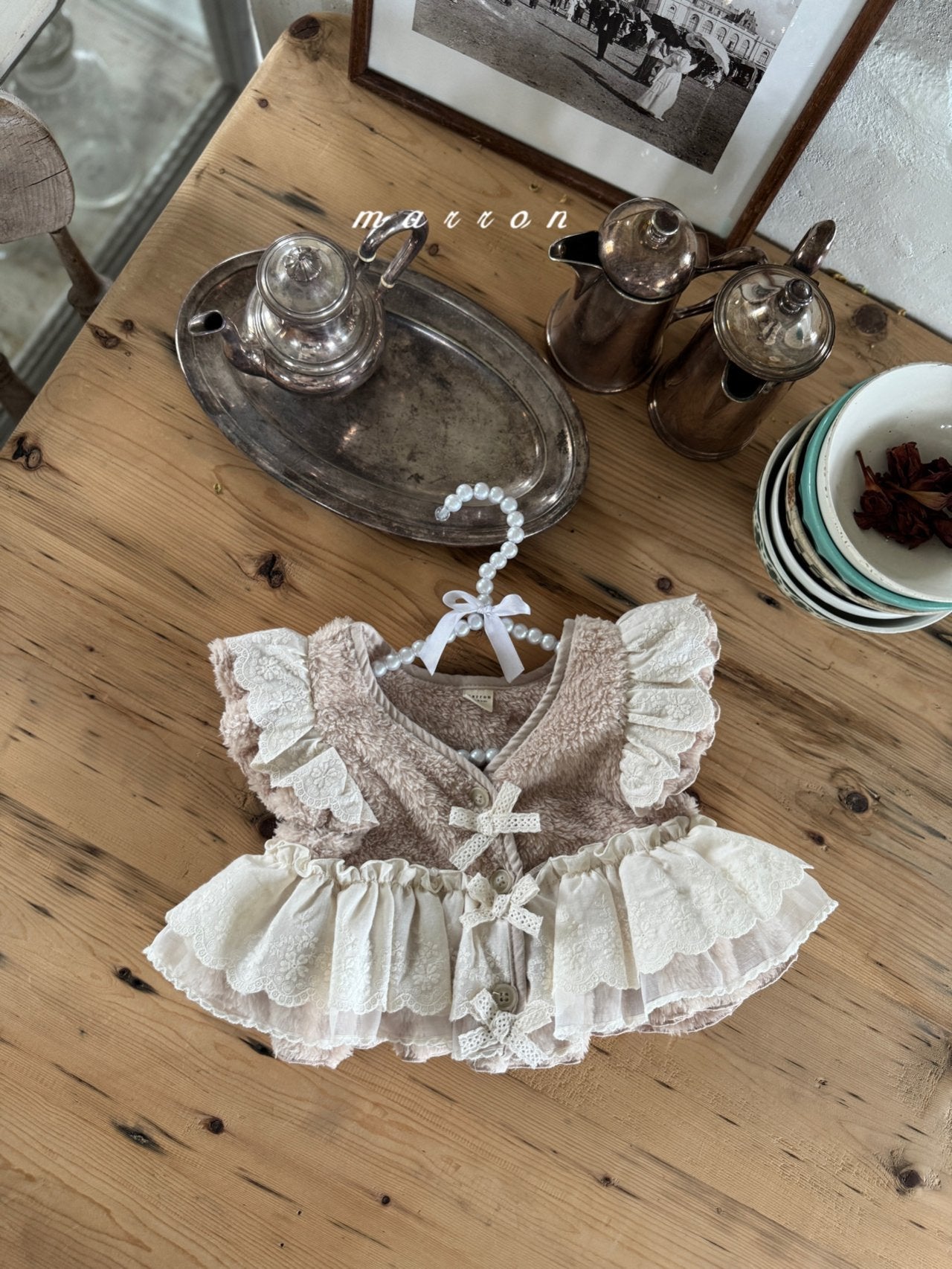 韓國童裝 25秋冬 | MA25426 FRAN FUR VEST  (BABY & KIDS)