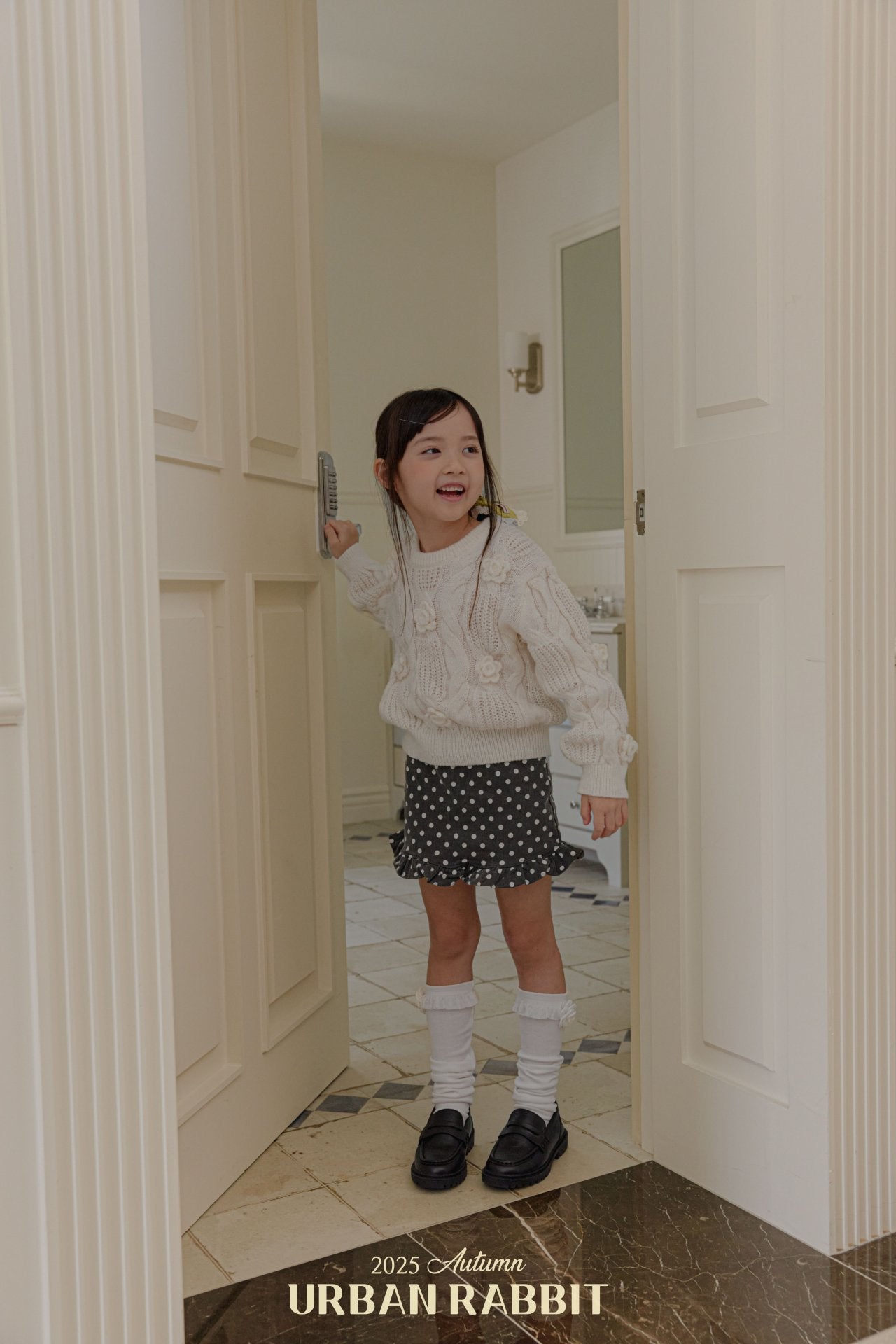 韓國童裝 25秋 | UR25320 Dot Dot Skort