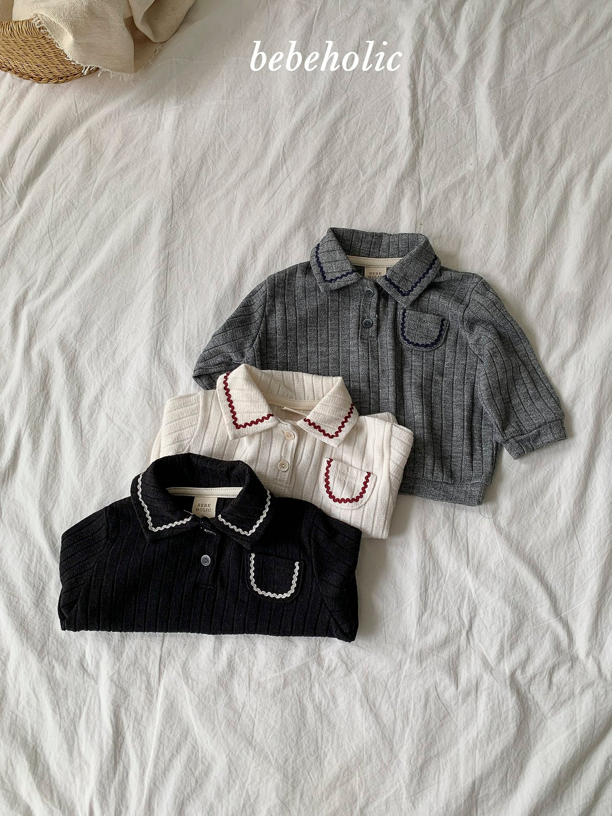 韓國童裝 26秋團購| BH23 Tini Collar Tee 上衣