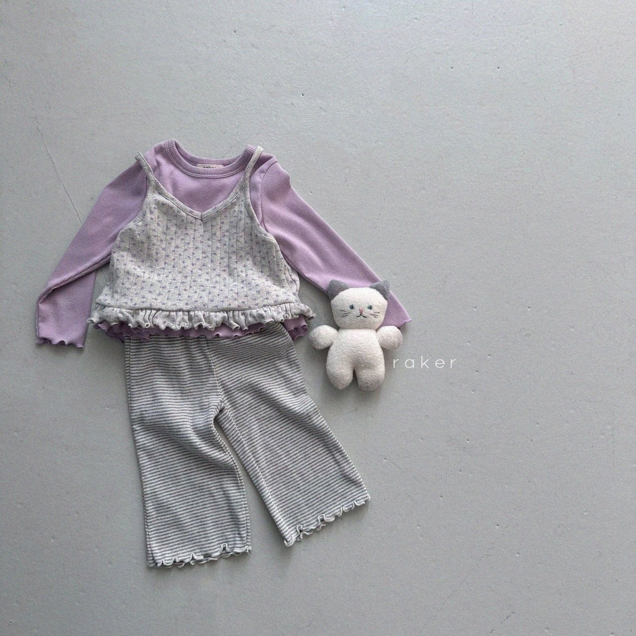 韓國童裝 26春 | RA05 Ellia Ilet Strap Tank Top (80-130cm)