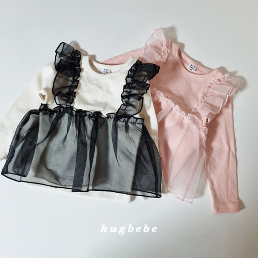 現貨▷ 韓國童裝 25秋 | HU25301 Lace Top