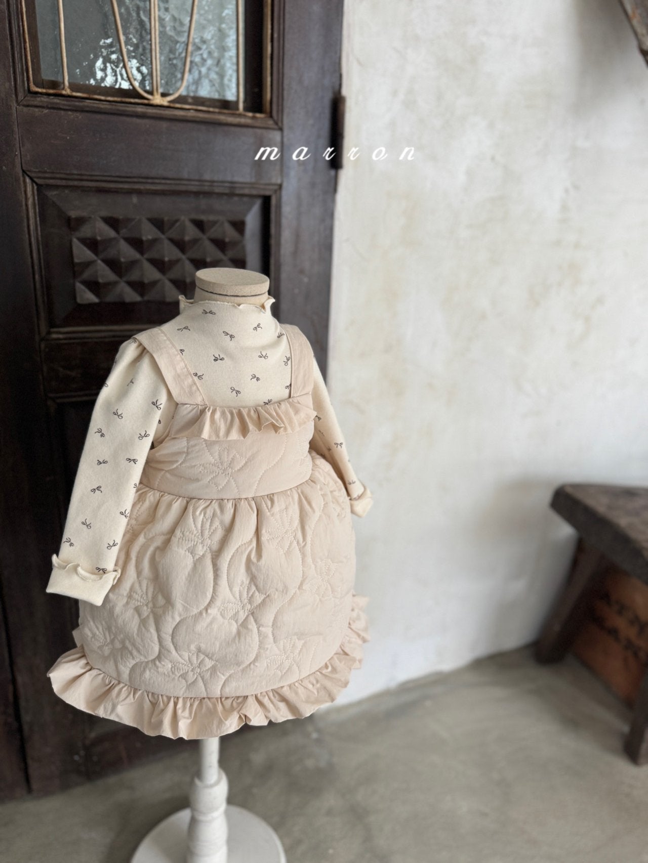 韓國童裝 25秋冬 | MA25430 RIBBON BASIC TEE (BABY & KIDS)