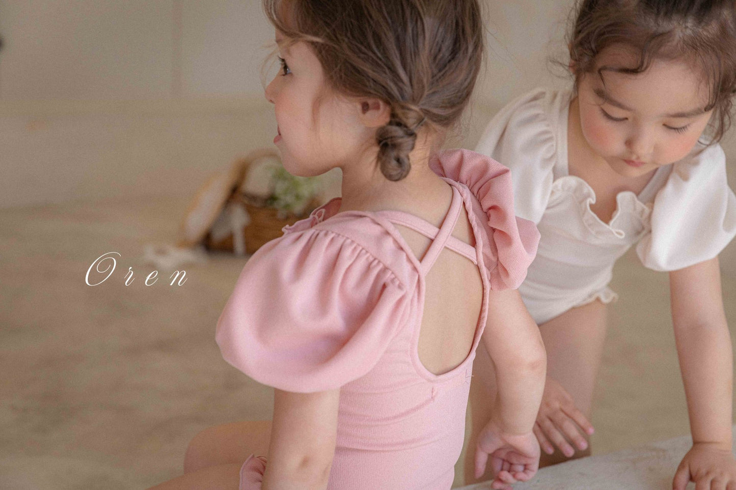 韓國童裝 Swimwear🩱🛟  OR25278 Mom and kids Swimsuit set