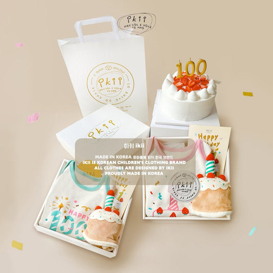 現貨▷  My First Day 蛋糕套裝 包屁衣連帽禮盒套裝 Gift Box Set