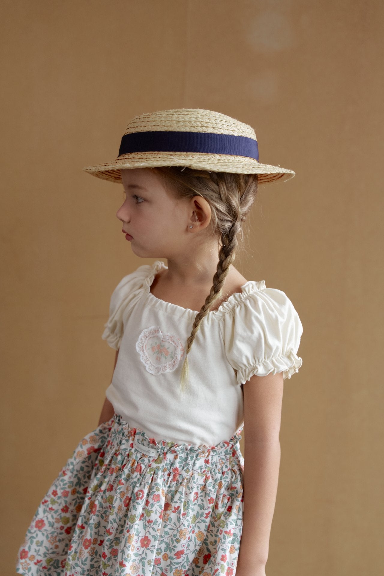 韓國童裝 26夏| MN15 Art Puff Tee 藝術泡泡袖T恤 (90-130cm)