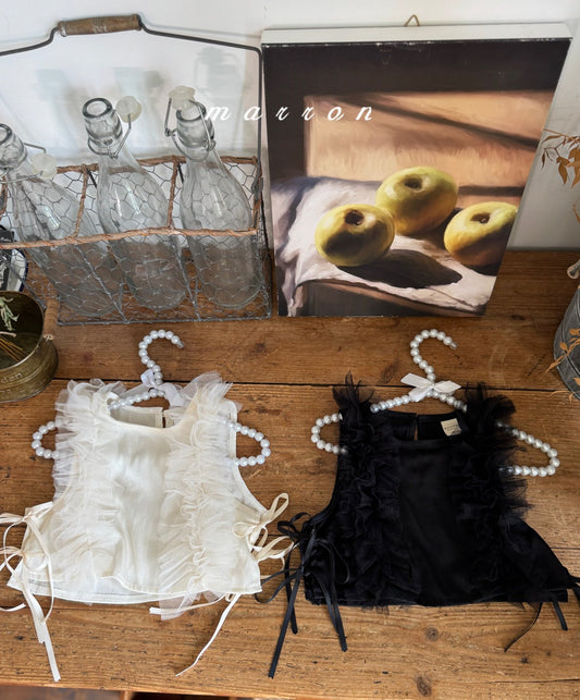 韓國童裝 25秋 | MA25350 Lace Vest  (Baby & Kids)