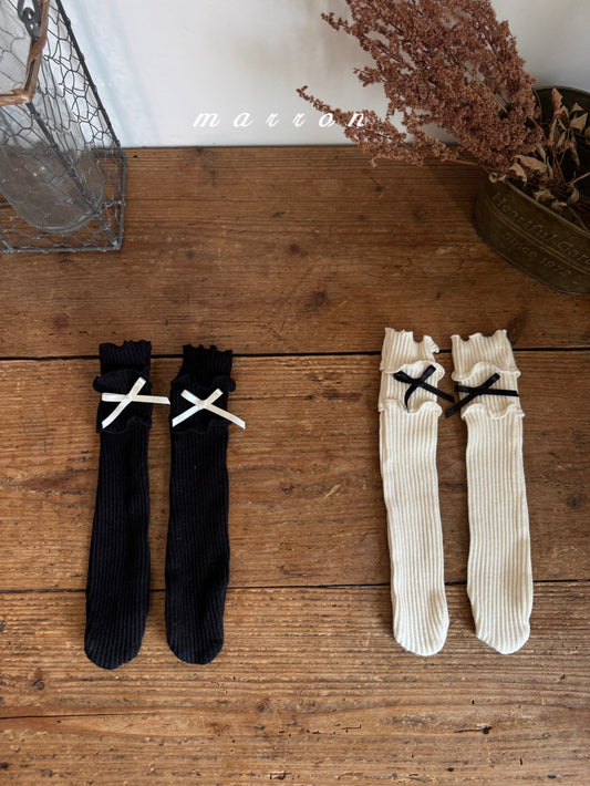 韓國童裝 25秋 | MA25308 Ribbon Socks