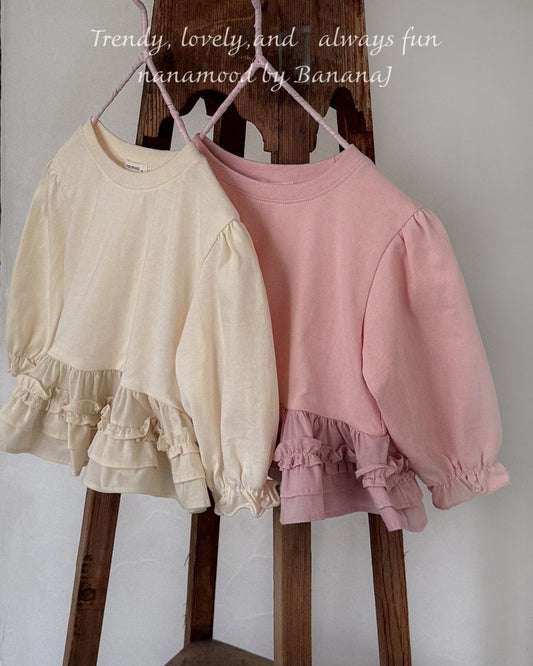 韓國童裝 25秋 | BJ25315 Baby Frill Tee
