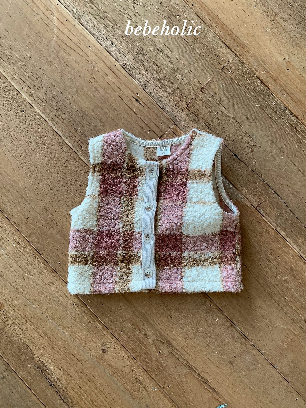 韓國童裝 26秋團購| BH17 Roy Check Vest 上衣