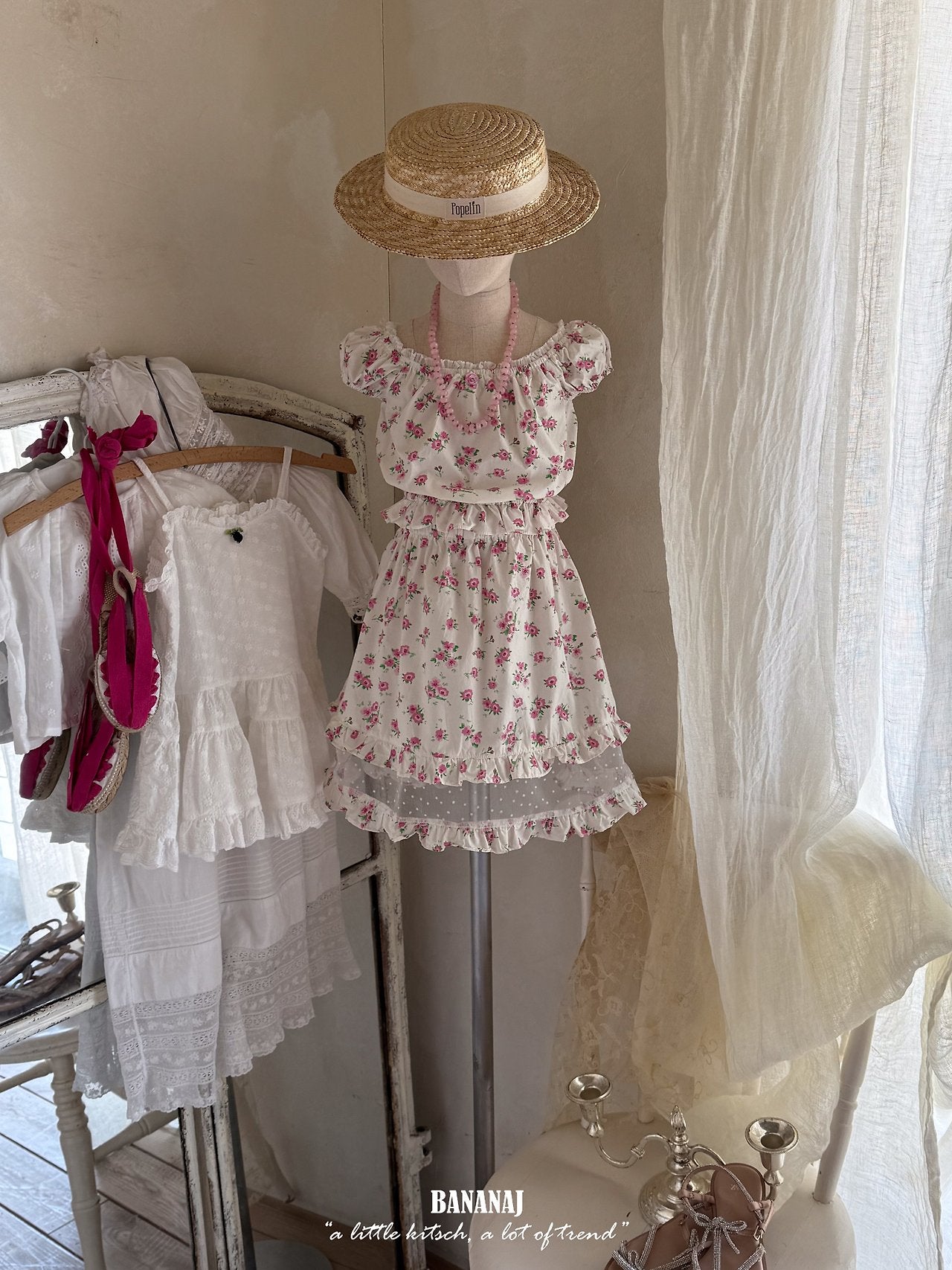 韓國童裝 26夏 | BJ01 ROSE SKIRT