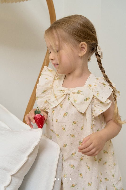 現貨▷ 韓國童裝 25夏 | NU25203 Floral Kids Dress