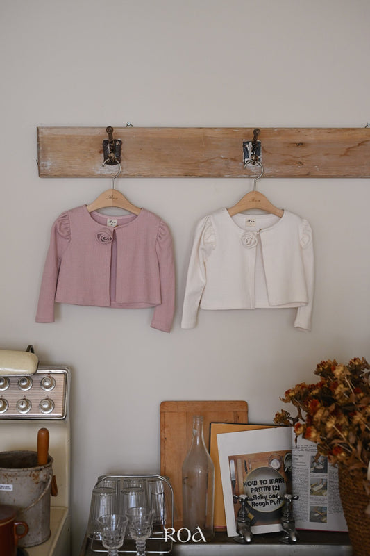 韓國童裝 25秋 | RO25322 Rose Cardigan