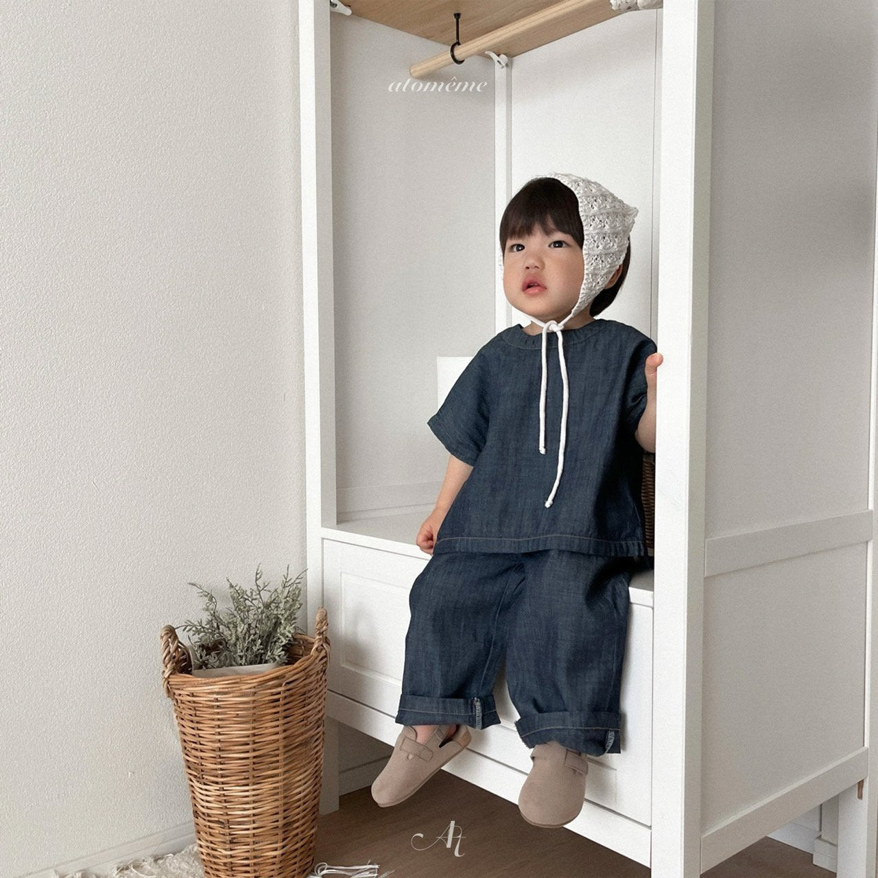 韓國童裝 25夏 | AT252015 ray denim pants (baby and kids)