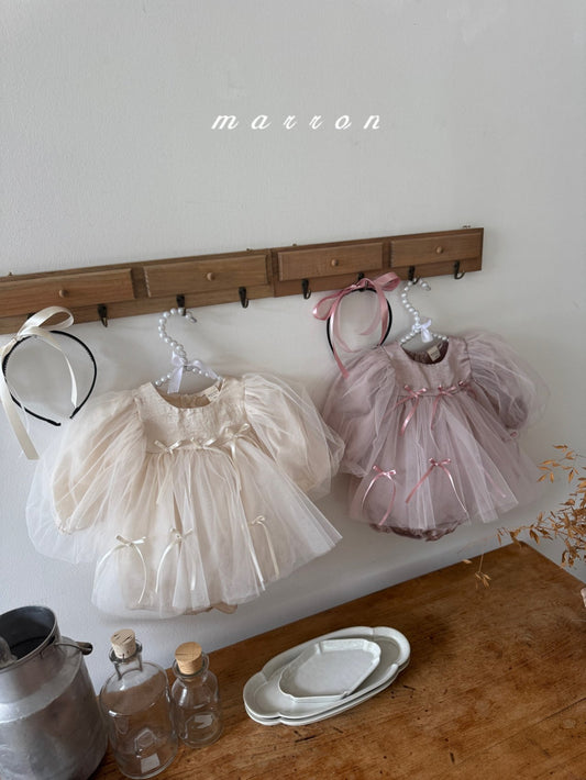韓國童裝 25秋 | MA25320 Ribbon BABY Suit