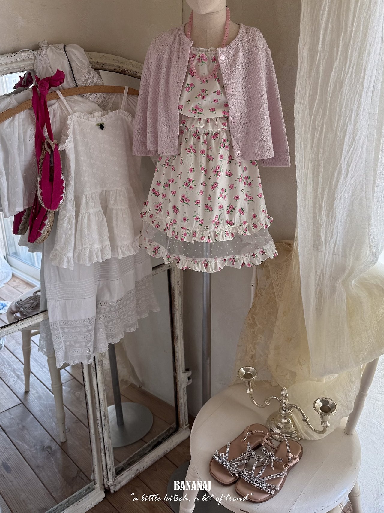 韓國童裝 26夏 | BJ01 ROSE SKIRT