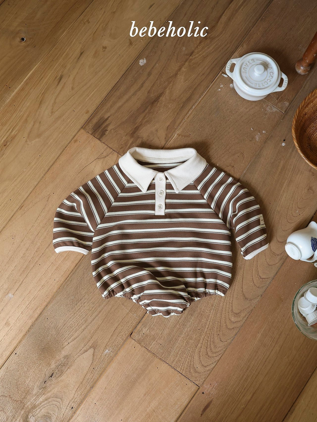 韓國童裝 26秋團購| BH57 Stripe Suit 連身衣