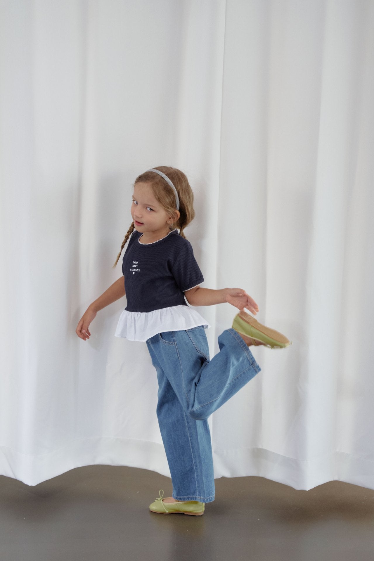 韓國童裝 26夏| MN07 Windy Frill Tee 溫蒂荷葉邊T恤 (90-140cm)