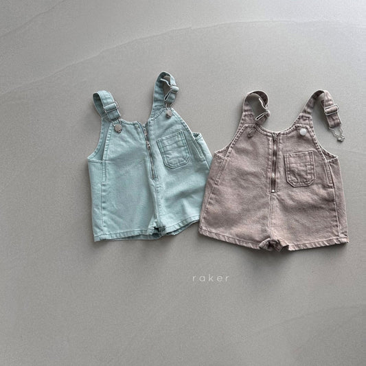 韓國童裝 26春 | RA18 Zipper Shorts Overall (80-130cm)