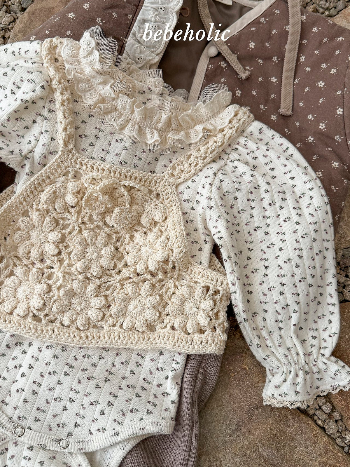韓國童裝 26秋團購| BH15 Hand-knitted Bustier 上衣