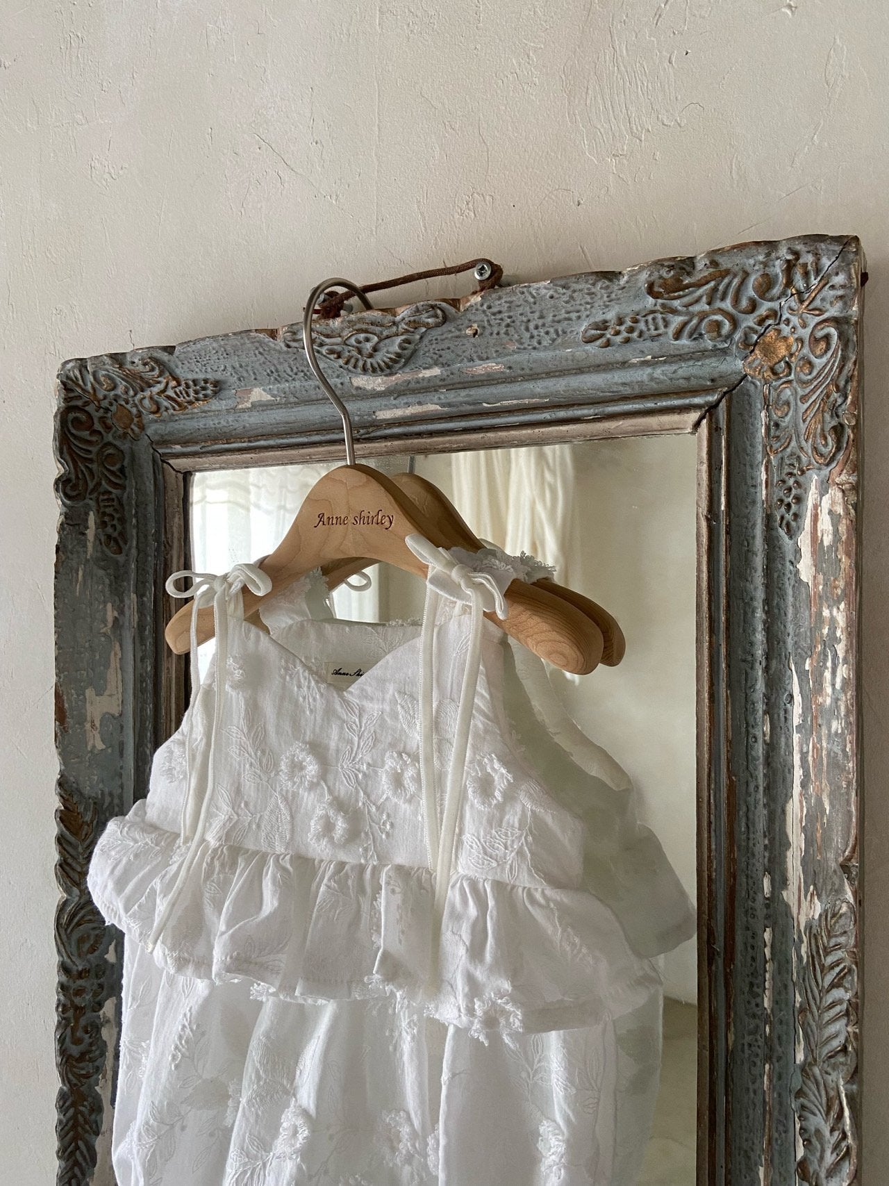 韓國童裝 26夏| AN03 Blanc Floral Ruffle Baby Suit 親子裝