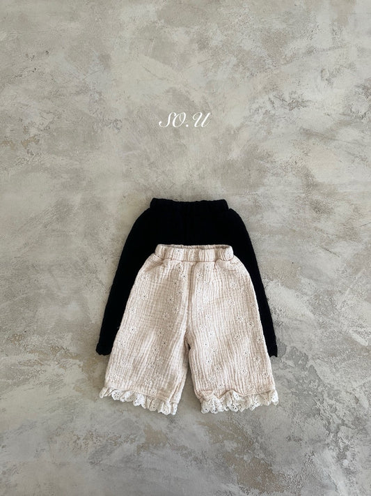 韓國童裝 25秋 | SO25305 Floral Pants