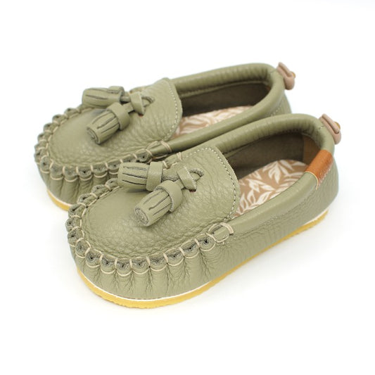 韓國手工真皮鞋   Loafer Olive Green