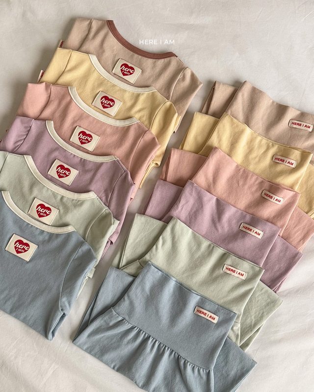韓國童裝 26秋| HM16  Plain Loungewear Set 純色居家服 (12m-120)