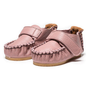 9月團) 韓國手工真皮鞋團  Velcro pink