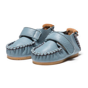 9月團) 韓國手工真皮鞋團   Velcro skyblue